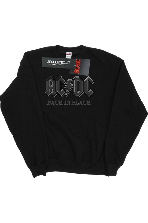 AC/DC Back In Black kapucnis női, fekete, Fekete