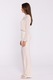 Pantaloni drepti cu talie inalta, Stylove, Alb