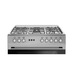 Aragaz gaz 90 cm Prato Inox Studio Casa, 5 zone de gatit, Gaz, Wok, Cuptor gaz, Rotisor, Timer mecanic, Grill electric, Gratar fonta, Aprindere electrica, Clasa energetica A, Inox, dubla ventilatie coacere