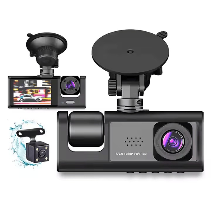 DVR камера за кола, видеорегистратор, 1080P FULL HD, WI-FI, нощно виждане, цикличен запис, зрителен ъгъл 150 градуса, сензор за движение, аудио запис, вградена батерия, LCD екран, черен