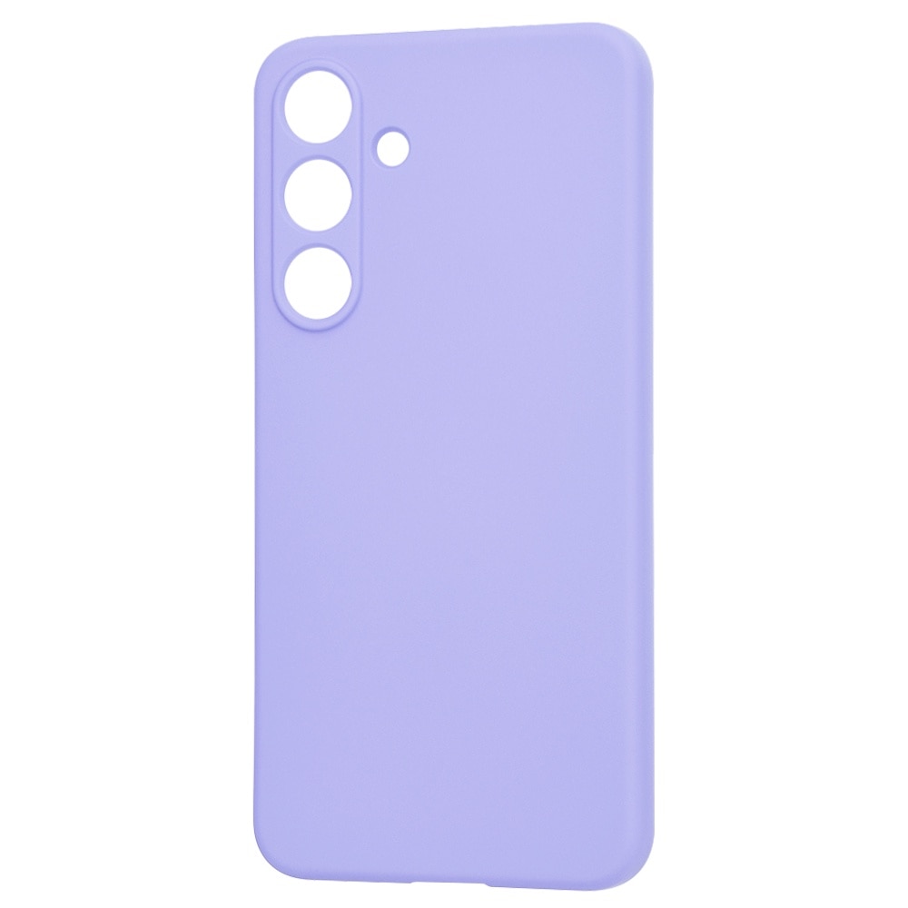 Husa pentru Samsung Galaxy S25 Daden® Silicon SoftFlex, Ultra Slim, Protectie sporita, Interior de microfibra, Mov deschis