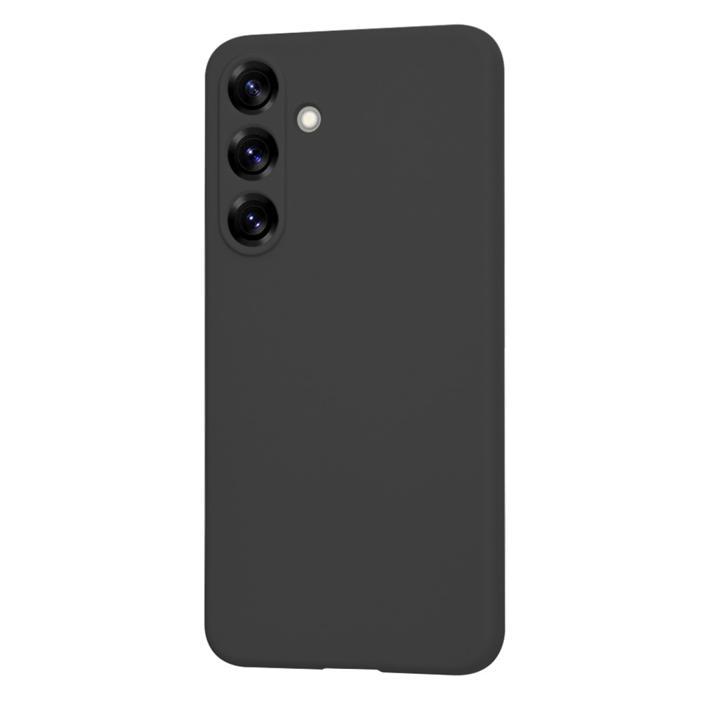 Husa pentru Samsung Galaxy S25 Daden® Silicon SoftFlex, Ultra Slim, Protectie sporita, Interior de microfibra, Negru