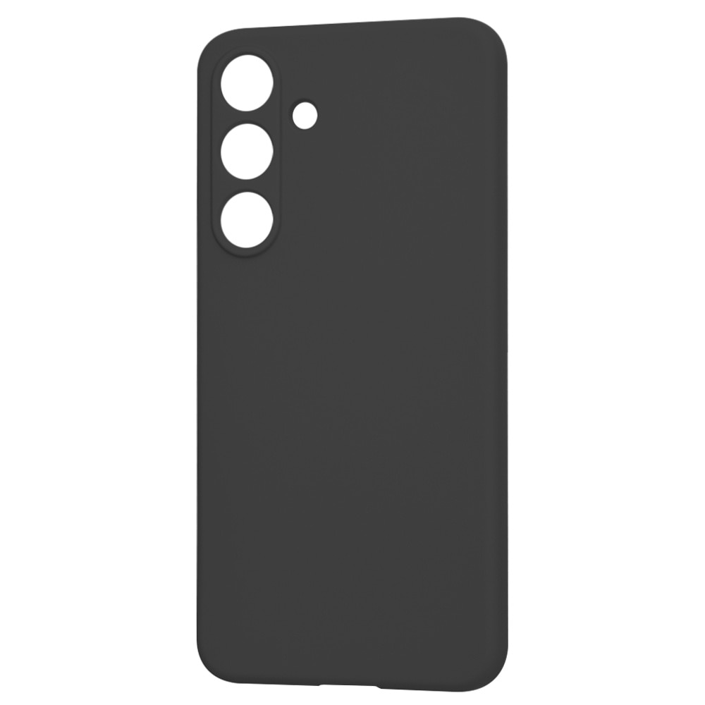 Husa pentru Samsung Galaxy S25 Daden® Silicon SoftFlex, Ultra Slim, Protectie sporita, Interior de microfibra, Negru