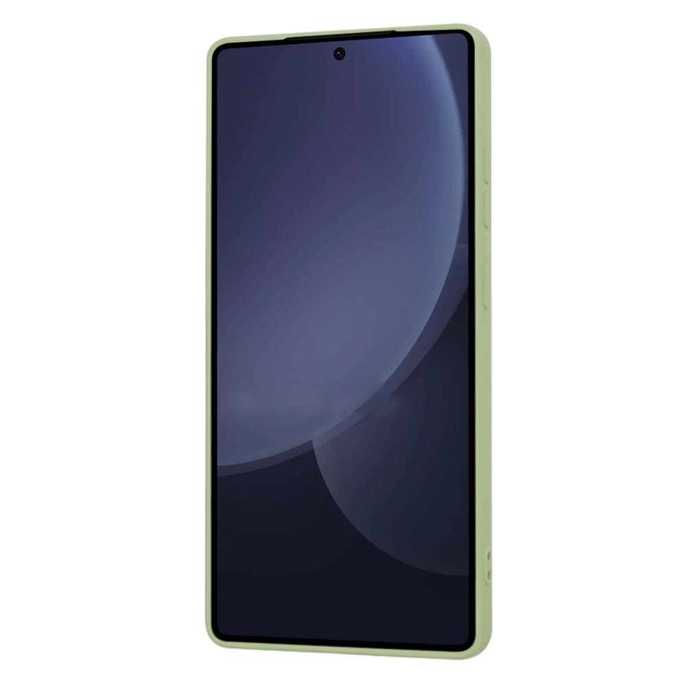 Husa pentru Samsung Galaxy S25 Ultra Daden® Silicon SoftFlex, Ultra Slim, Protectie sporita, Interior de microfibra, Verde matcha