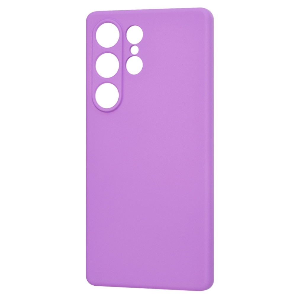 Husa pentru Samsung Galaxy S25 Ultra Daden® Silicon SoftFlex, Ultra Slim, Protectie sporita, Interior de microfibra, Mov