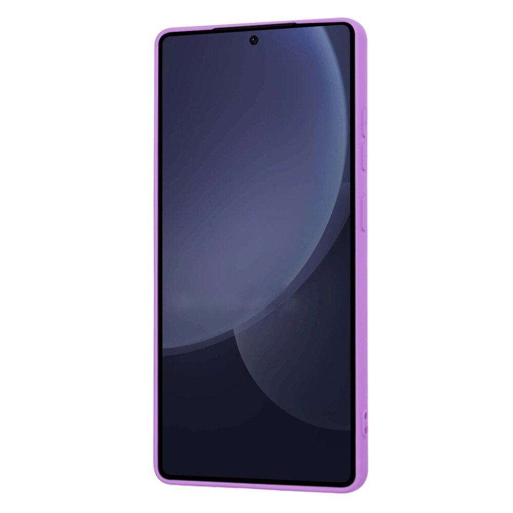 Husa pentru Samsung Galaxy S25 Ultra Daden® Silicon SoftFlex, Ultra Slim, Protectie sporita, Interior de microfibra, Mov