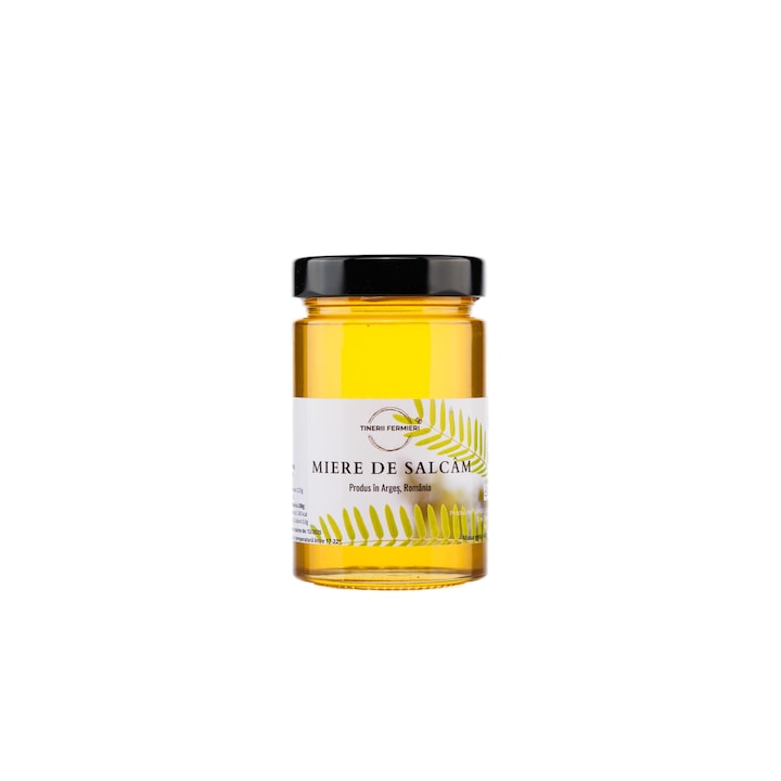 Miere de salcam cruda, Tinerii Fermieri, 400g, produs montan