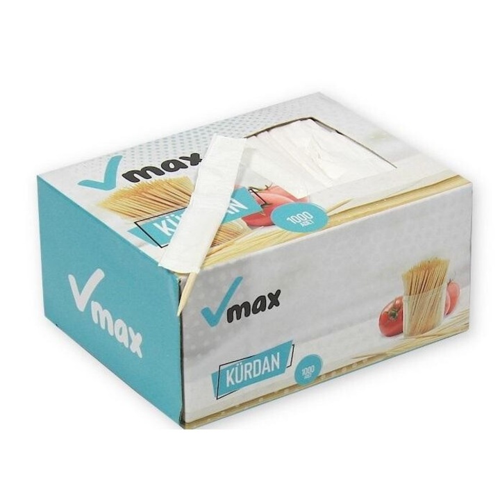 Клечки за зъби, Vmax, 1000 броя, индивидуално опаковани