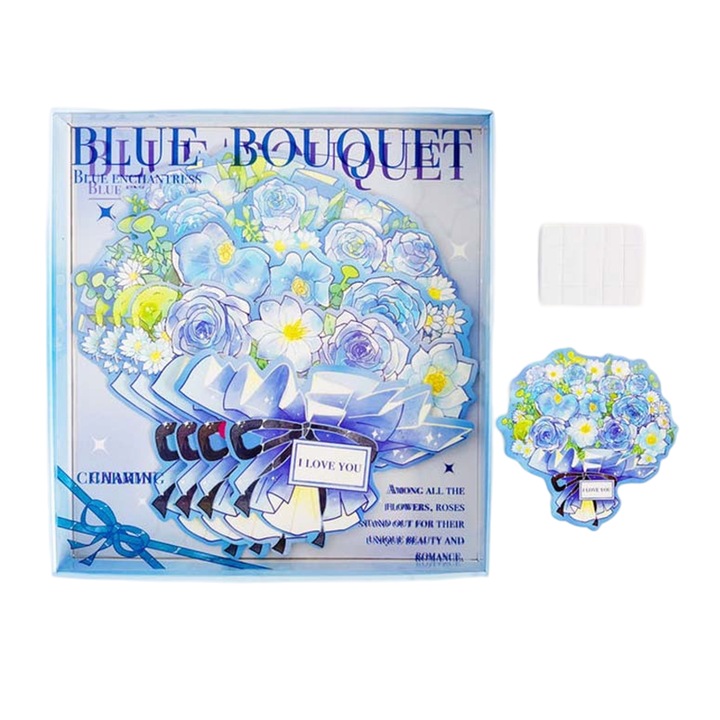 Felicitare Tanabata, Enforose, design creativ, detalii taiate cu laser, 17.3x2x18.2cm