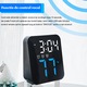 Ceas Electronic de Masa, BYONDSELF®, 3 Seturi de Alarma, 2 Niveluri de Luminozitate, Afisaj Temperatura si Data, Mod Nocturn, Mod "Snooze", Control Vocal, 12/24H, 10×4×11CM