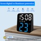 Ceas Electronic de Masa, BYONDSELF®, 3 Seturi de Alarma, 2 Niveluri de Luminozitate, Afisaj Temperatura si Data, Mod Nocturn, Mod "Snooze", Control Vocal, 12/24H, 10×4×11CM