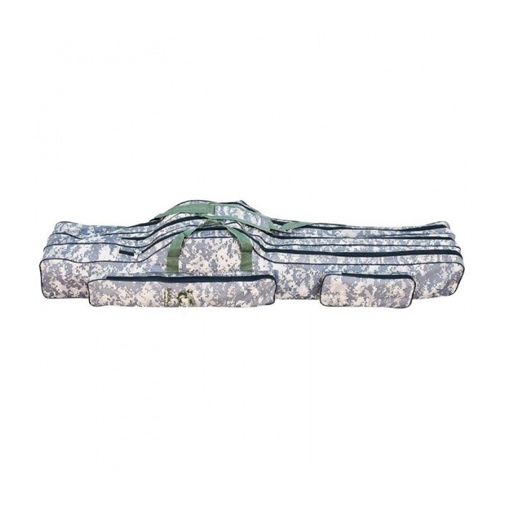 Geanta pentru lansete cu 3 compartimente Baracuda B21, lungime 1,5 m, camuflaj digital