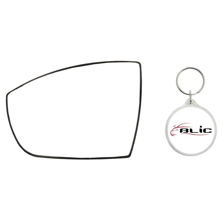 Set Sticla Oglinda Auto Retrovizoare Exterioara, Stanga, Asferica, Incalzita, FORD C-MAX II, GALAXY II, GRAND C-MAX, KUGA I, S-MAX 05.06-06.19 cu Breloc Personalizat Blic