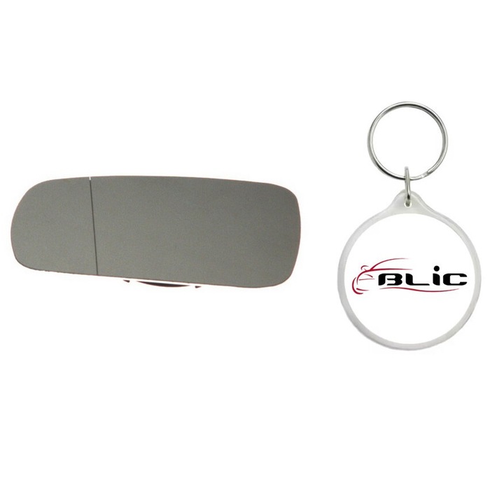 Set Sticla Oglinda Auto Retrovizoare Exterioara, Stanga, Asferica, Incalzita, SEAT CORDOBA, CORDOBA VARIO, CORDOBA VARIO/KOMBI, IBIZA II, VW BORA I, GOLF IV, PASSAT B5, PASSAT B5.5 02.93-05.05 cu Breloc Personalizat Blic