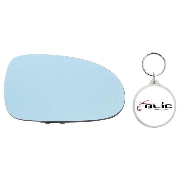 Set Sticla Oglinda Auto Retrovizoare Exterioara, Dreapta, Convexa, Incalzita, Albastru, SEAT ALHAMBRA, SKODA SUPERB I, VW GOLF PLUS V, GOLF V, JETTA III, PASSAT B5.5, PASSAT B6, SHARAN 09.95-07.18 -03.10 cu Breloc Personalizat Blic