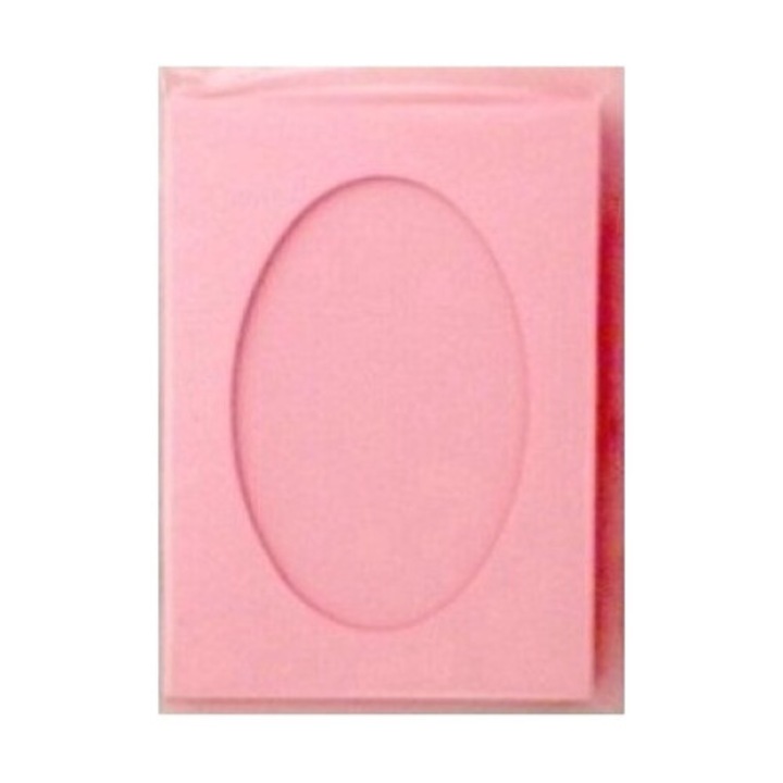 Комплект от 5 рамки за снимки/5 корици, Hobby Gallery, Овал, Светло розово, 10,5x15 см