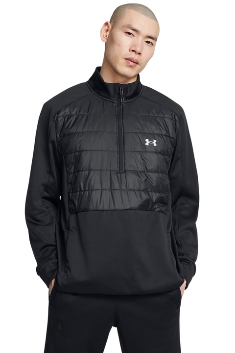 Under Armour, Jacheta rezistenta la apa cu logo, Negru