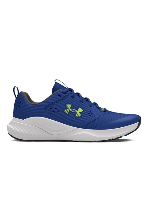 Under Armour, Pantofi pentru antrenament Commit 4, Albastru royal/Verde lime