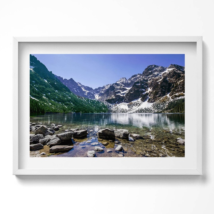 Tablou Inramat, Wallfluent, Vacanta la plaja in Germania, Rama alba, 70x50 cm, 010330010120100280336