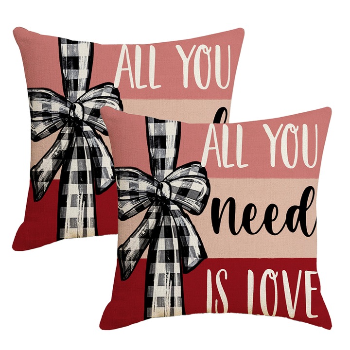 Set huse de perna Enforose, 2 bucati, multicolor, 45x45cm