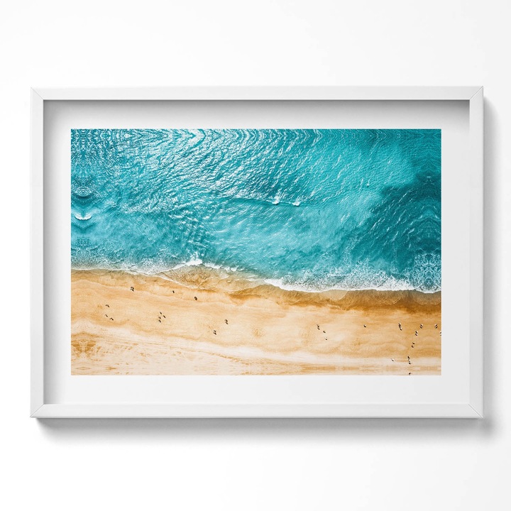 Tablou Inramat, Wallfluent, Poza unui dansator dansand, Rama alba, 70x50 cm, 010330010120100280671