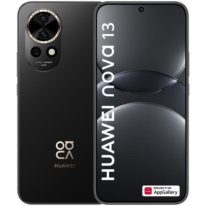 Смартфон Huawei nova 13, 12GB RAM, 256GB, Black