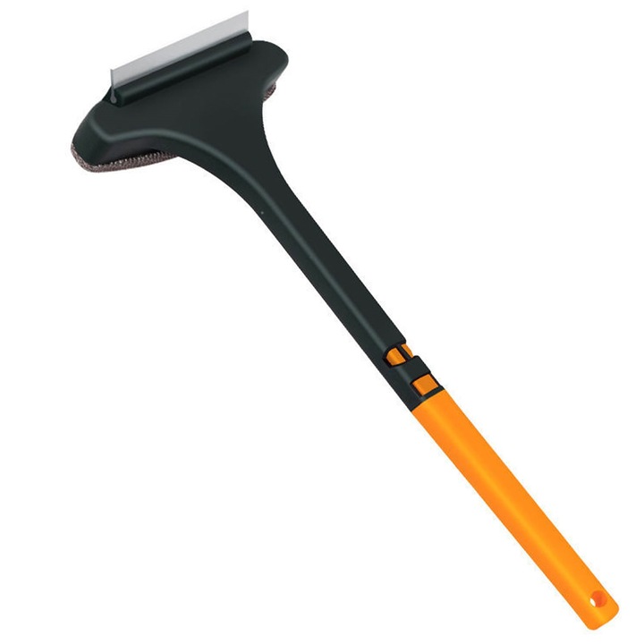 Racleta de curatare geamuri 2-in-1 CooTooLa, utilizare umeda si uscata, negru/portocaliu