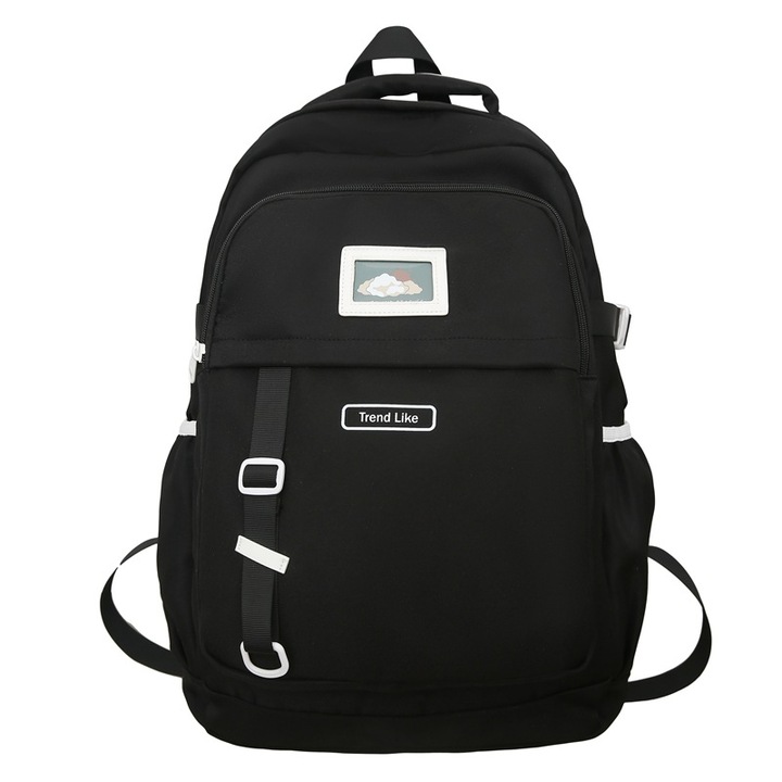 Ghiozdan scoala, NUODWELL, Capacitate mare, Confortabil si ergonomic, Suport si protectie pentru spate, Rezistent la apa, Nylon, Pentru baieti si fete, 42 x 20 x 30 cm, Roz