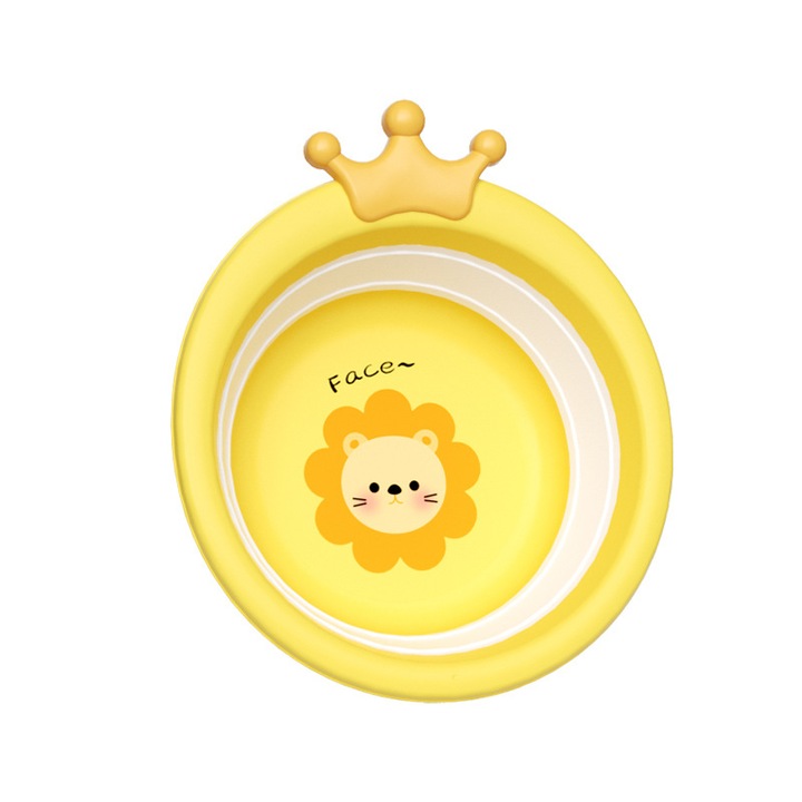 Lavoar pliabil pentru copii, Bliibee®, Lavoar multifunctional pliabil, capacitate mare, 29×34CM, galben