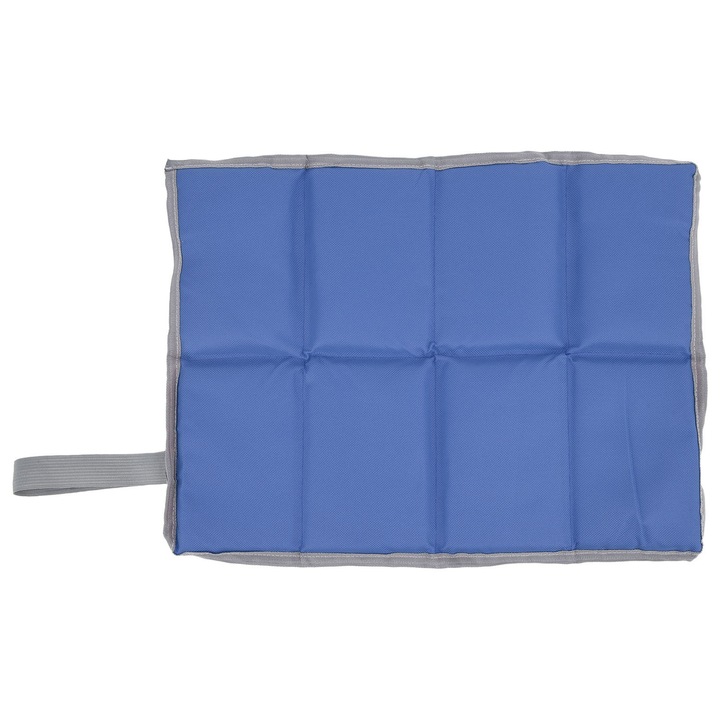 Къмпинг матрак Longziming, 3 слоя, водоустойчив, сгъваем, син