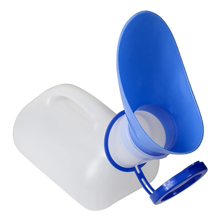 Унисекс бутилка за писоар Longziming 1000 мл, преносима, от издръжлива пластмаса, за къмпинг и пътуване