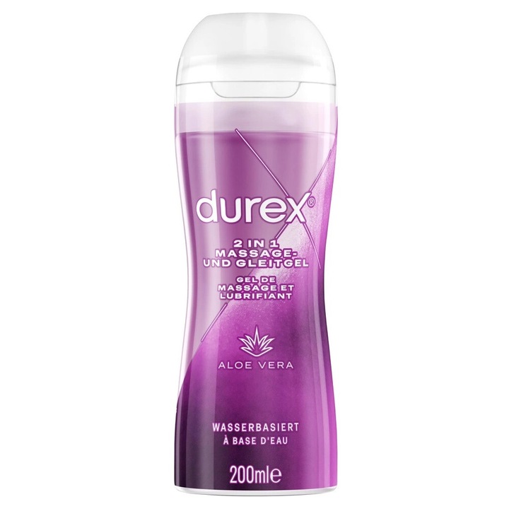 Durex Play 2in1 - Gel si Lubrifiant cu Aloe Vera, 200ml