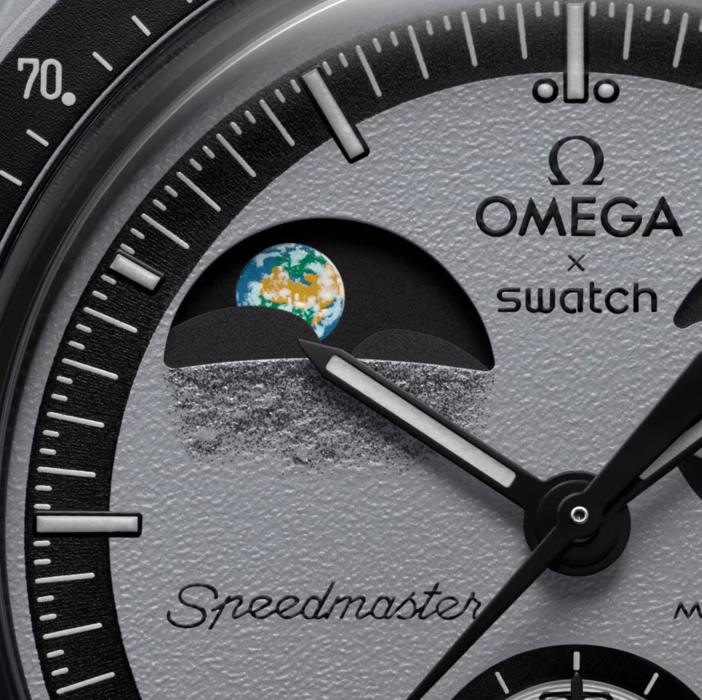 Ceas Omega Swatch Mission To Earthphase, 42mm, gri - eMAG.ro