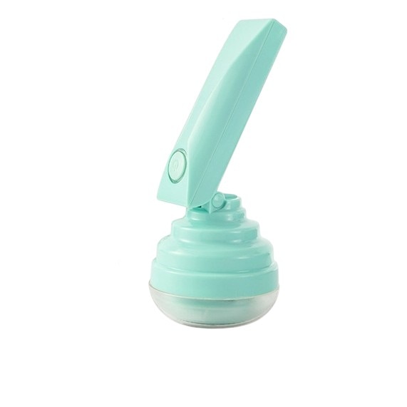 Aparat Pentru Curatat Scame, Par Si Praf, By Fitilomania, Trimmer pentru Diferite Tipuri De Material, Cu Lame Din Otel Inoxidabil, Maner Flexibil, Incarcare Prin USB, 13x8 cm, Verde