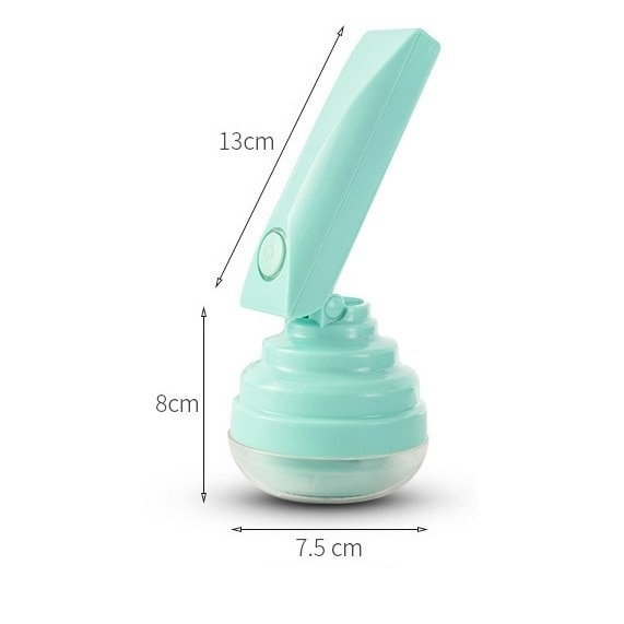 Aparat Pentru Curatat Scame, Par Si Praf, Cyrax, Trimmer pentru Diferite Tipuri De Material, Cu Lame Din Otel Inoxidabil, Maner Flexibil, Incarcare Prin USB, 13x8 cm, Verde