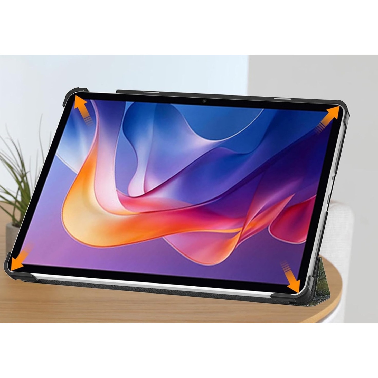 Husa tableta pentru Xiaomi Redmi Pad SE cu suport Multi-Unghi si functie Sleep/Wake, 8.7inci, Tripla, portabil, all-inclusive, Starry night