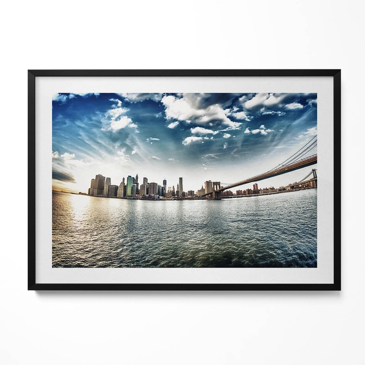 Tablou Inramat, Wallfluent, Turnul Eiffel in lumina soarelui, Rama negru, 100x70 cm, 010330010130200280150