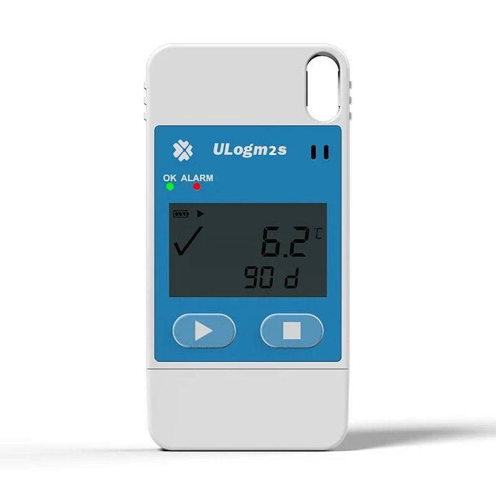 Termometru - Higrometru Data Logger Multi-Use, Inregistror de temperatura si umiditate cu descarcare a datelor prin USB in format PDF, CSV, pentru depozitare si transport frigorific