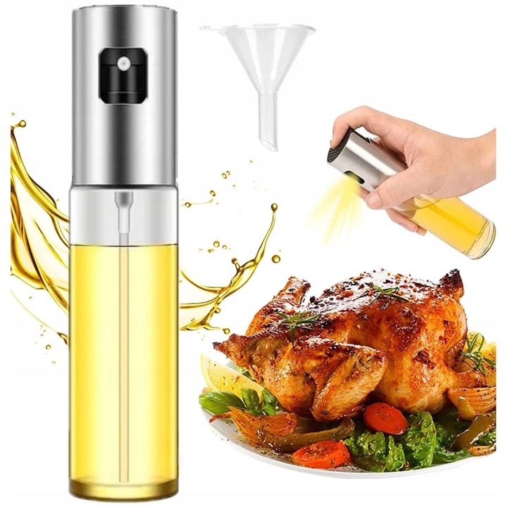 Oliviera, Pulverizator, Dispenser, pentru ulei, ulei de masline, otet, 100 ml