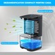 Dezumidificator Compact Elindor® pentru Aer Casa, Rezervor 1000ml, Ultra Silentios 35dB, Oprire Automata, Filtru Detasabil, 7 Lumini LED, Perfect pentru Dormitor, Baie, Living, Ajuta la Prevenirea Formarii Mucegaiului, 15 x 13 x 25 cm, Negru