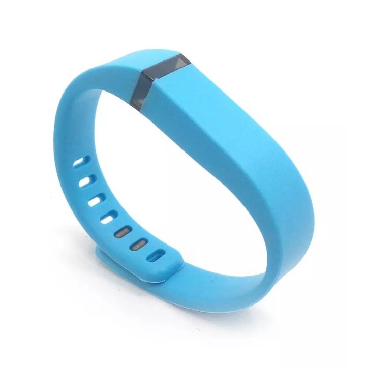 TPU karkötő Fitbit Flex Light Blue L-hez