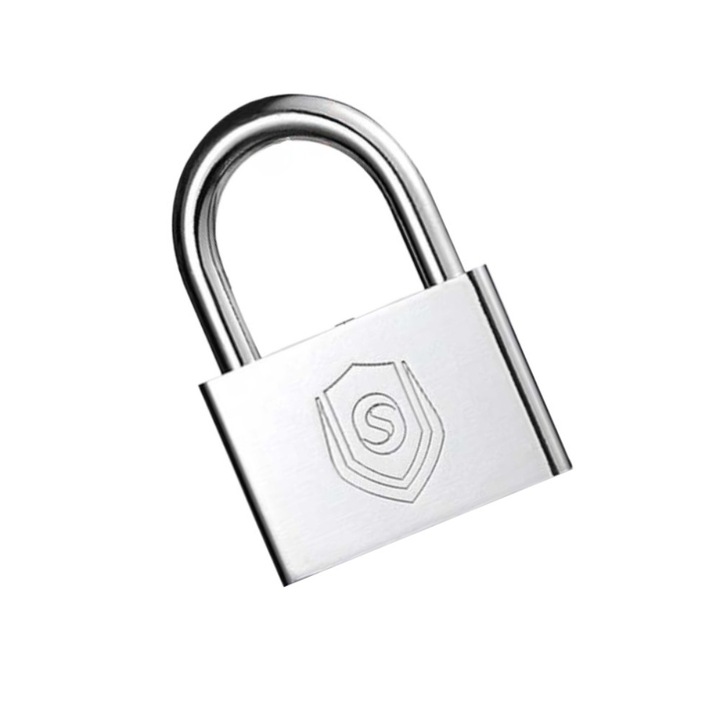 Lacat Profesional 40 mm, 4 chei, Antifurt, de uz casnic, impermeabil si rezistent la rugina, argintiu