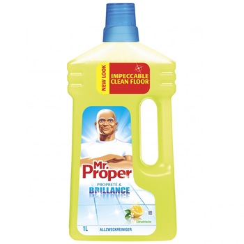 Detergent universal pentru suprafete Mr. Proper Lemon, 1l Detergent universal pentru suprafete Mr. Proper Lemon, 1l