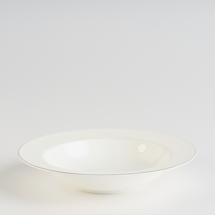 Farfurie bast, alb, 22cm