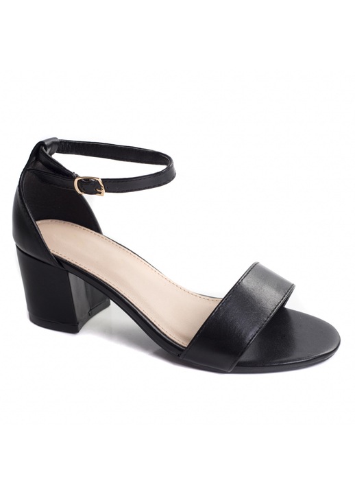 Sandale, Moda Stil, florenta, Piele ecologica, Negru, 6.5, Negru