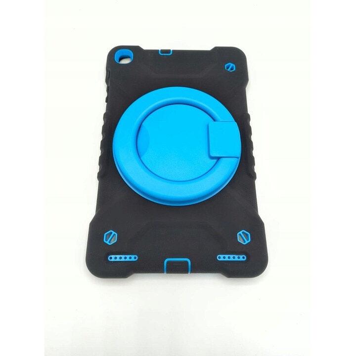 Husa tableta, pentru Galaxy Tab A8, de 10.5 inchi, cu suport pivotant, Albastru/negru