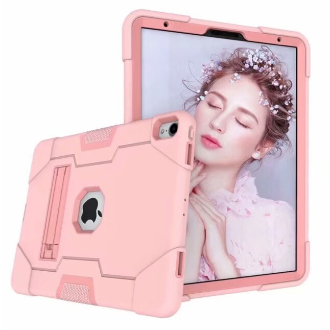 Husa pentru iPad 10.2, silicon, rezistent la socuri, roz