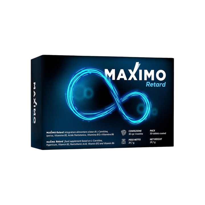 Supliment Alimentar Maximo Retard, Bunastare Sexuala, Extracte Naturale, 30 Comprimate