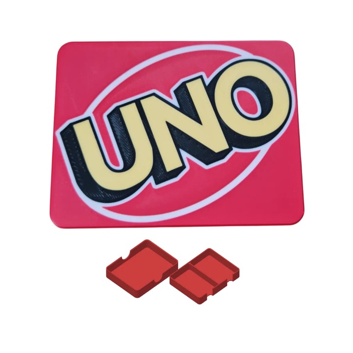 Калъф за карти за игра с лого UNO, червен, PLA
