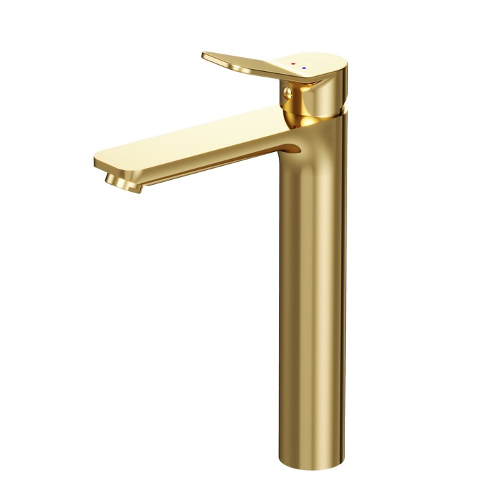 AM.PM X-Joy FXA92099 magas mosdócsaptelep, mosdóba szerelhető, egykaros, SoftMotion 35 mm-es kerámiapatron, Neoperl levegőztető, sárgaréz, arany